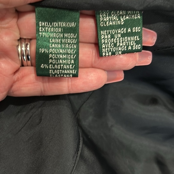 Ralph Lauren Petite Black Equestrian Blazer (372T) - Picture 8 of 12